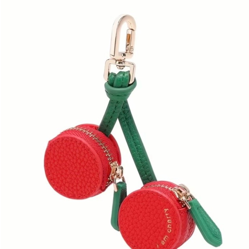 NEW Cherry Shaped Keychain Pouch